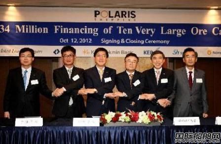 韓國開發銀行為10艘VLOC提供融資