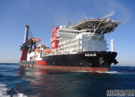 大宇造船“Aegir”號深水作業船海試