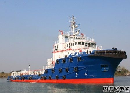 粵新海工58.7米錨拖供應船交付