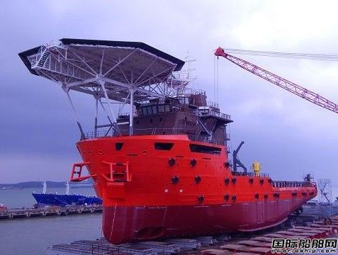 航通船業兩艘85米海洋平臺工作船下水