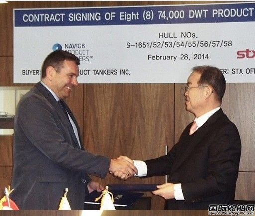 STX造船獲12艘LR1油船訂單