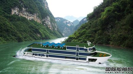 中江船業一艘雙體旅游船開工