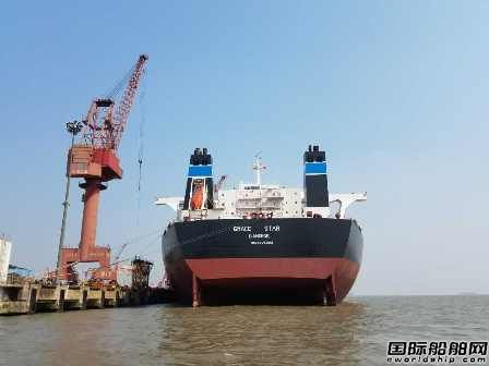 長興船廠修理上海港北潮航道最寬進港船舶