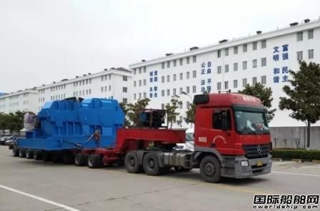 振華南通傳動發運5200千瓦絞刀絞吸船絞車