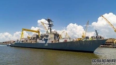 美國海軍一艘Arleigh Burke級導彈驅逐艦下水