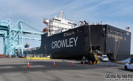 Crowley Maritime第二艘LNG動力集滾船完成首航