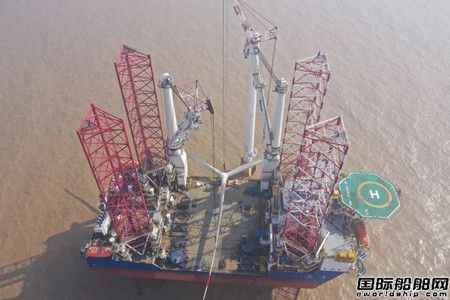 中外運長航“長德”輪創風機安裝新紀錄