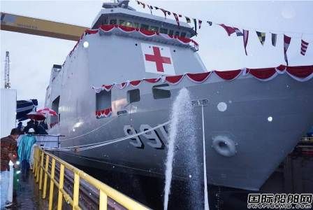 印尼PT PAL船廠一艘醫院船下水