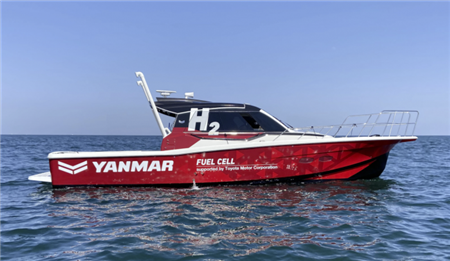 Yanmar公司燃料電池船原型船進行了水上測試