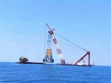 “新振浮7”輪成功安裝亞洲最高最重海上風(fēng)電導(dǎo)管架