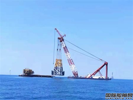 “新振浮7”輪成功安裝亞洲最高最重海上風(fēng)電導(dǎo)管架