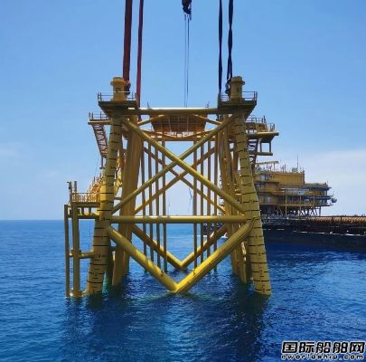 “新振浮7”輪成功安裝亞洲最高最重海上風(fēng)電導(dǎo)管架