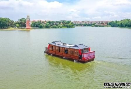 廣東省內首艘氫能源船舶在佛山下水