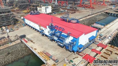 博邁科完成Arctic LNG 2項目最大電氣間模塊起運北極