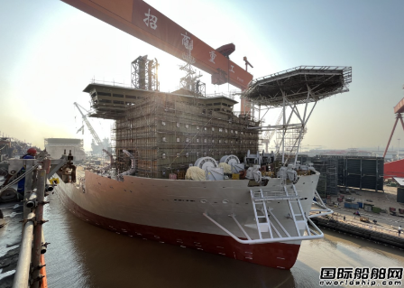 招商工業為Jan De Nul建造新一代風電安裝船下水
