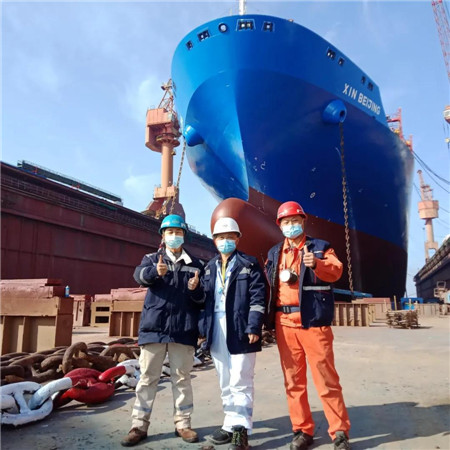 上海中遠海運重工完成5船同日開航迎新年