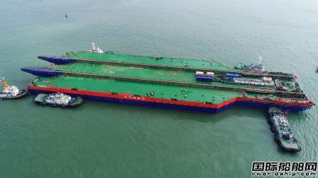 文沖修造完成亞洲第一大海工駁船“海洋石油229”輪改造