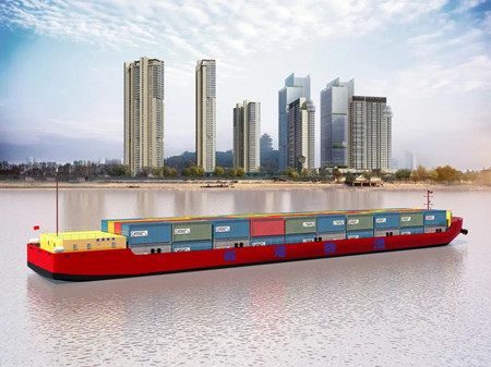 武漢理工船舶中標120TEU江海直達集裝箱船設計項目