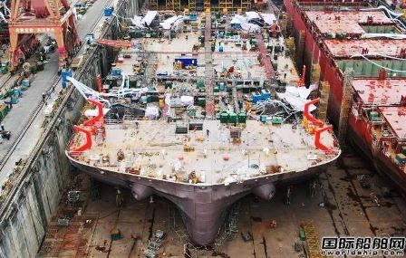 三峽集團兩艘深遠海海上風電大型施工船主船體成型