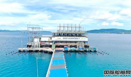 印尼自主建造首艘雙燃料發電船投產