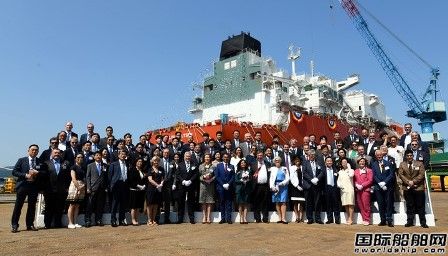 4艘LNG船同時命名!現代三湖重工獨創陸地建造工藝