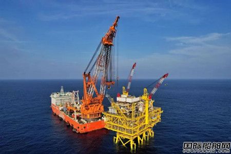 亞洲第一深水導管架平臺“海基一號”海上安裝全部完成