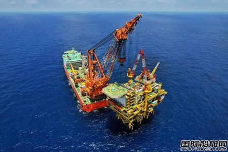 亞洲第一深水導(dǎo)管架平臺“海基一號”海上安裝全部完成