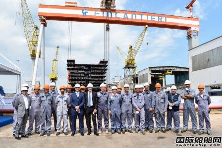 Fincantieri為麗晶七海郵輪建造最新超豪華郵輪鋪設龍骨