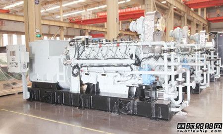 河柴重工首批CHG620V12MPI船用燃氣發電機組發運