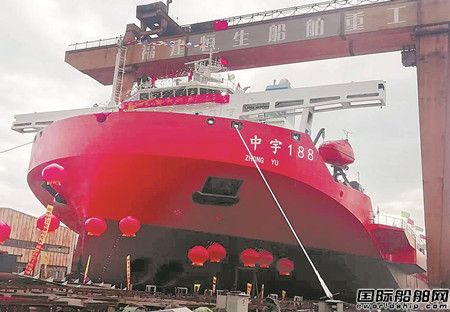 恒生船舶重工建造國內最大165米大件運輸船下水