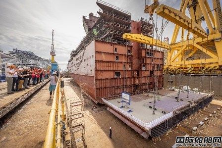 Fincantieri為冠達(dá)郵輪建造“Queen Anne”號鋪設(shè)龍骨