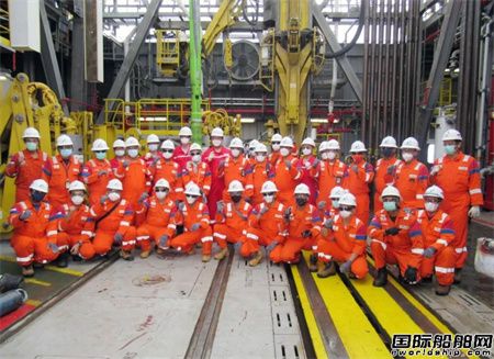 “國碩”自升式鉆井平臺在印尼順利開鉆