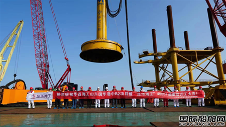 首戰告捷!華西海工“浩博海工”號4000t浮吊船風電行業首秀