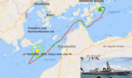 日本一艘船只航行中觸礁擱淺船體劇烈搖晃