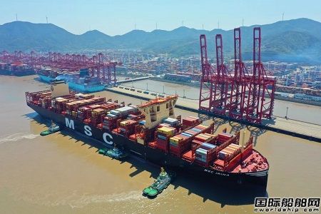 可裝24346箱！寧波舟山港接靠最大集裝箱船紀(jì)錄持續(xù)刷新