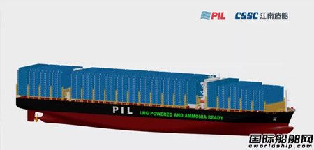江南造船自主設(shè)計(jì)建造首艘“鯤”系列14000箱集裝箱船開工