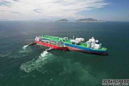 我國首艘全球最大LNG運輸加注船首次為外籍船提供加注服務