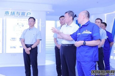 中國船舶集團黨組書記、董事長溫剛到中船發(fā)動機調(diào)研指導(dǎo)