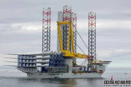 啟東中遠(yuǎn)海運(yùn)海工造首艘第四代自升式風(fēng)電安裝船全球首秀