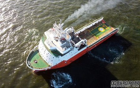 廣州打撈局16000千瓦三用拖輪“德厚”輪投入營運