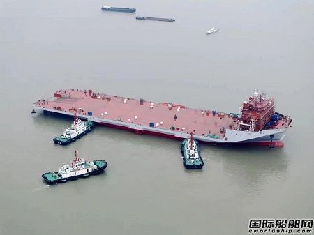 眾航船舶建造首艘全國產中壓電力推進甲板運輸船完成試航