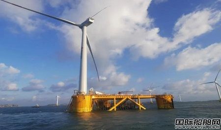 全球首座深遠海風光漁融合綜合型浮式風機基礎項目順利落戶安裝