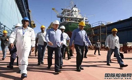 古巴國家主席視察!華潤大東建造加勒比地區最大浮船塢投產