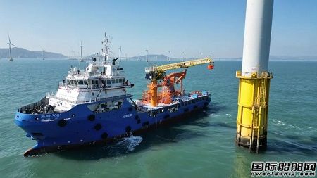 “海峰3001”船舶波浪補償棧橋測試成功