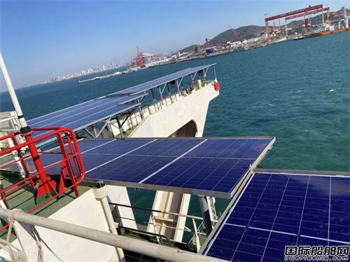 “山東和諧”輪智能光伏發電系統發電并網