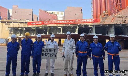 北海造船實(shí)現(xiàn)一塢三艘氨雙燃料散貨船同步建造