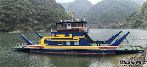 華海造船為千峽湖景區(qū)建造純電6車客渡船吉水