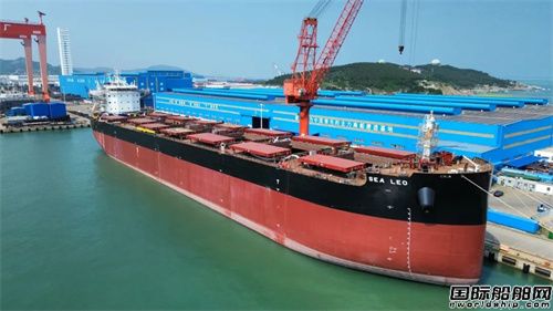招商工業(yè)青島船廠82000噸散貨船4號(hào)船完成發(fā)電機(jī)動(dòng)車