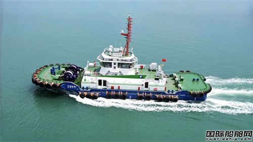 華南地區(qū)最大馬力拖輪“深港電拖1”正式交付