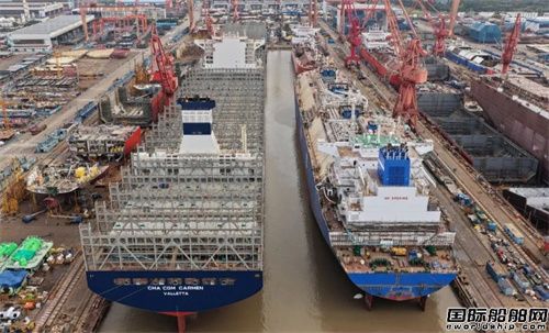 江南造船3號船塢迎來年度第六批次出塢